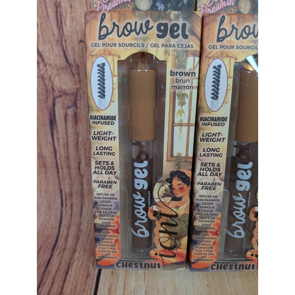 2 PK Ioni Day Dreamin Brow Gel Chestnut Brown Niacinamide Infused - Picture 2 of 4